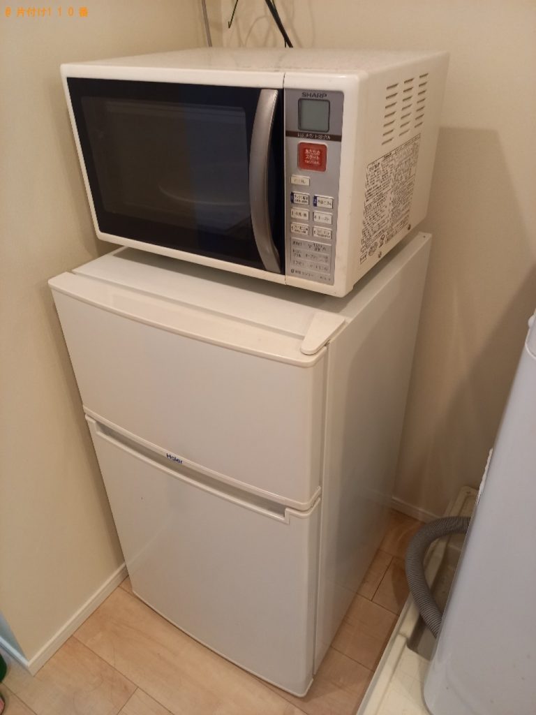 【福井市】冷蔵庫、電子レンジ、洗濯機、シングルベッド等の回収
